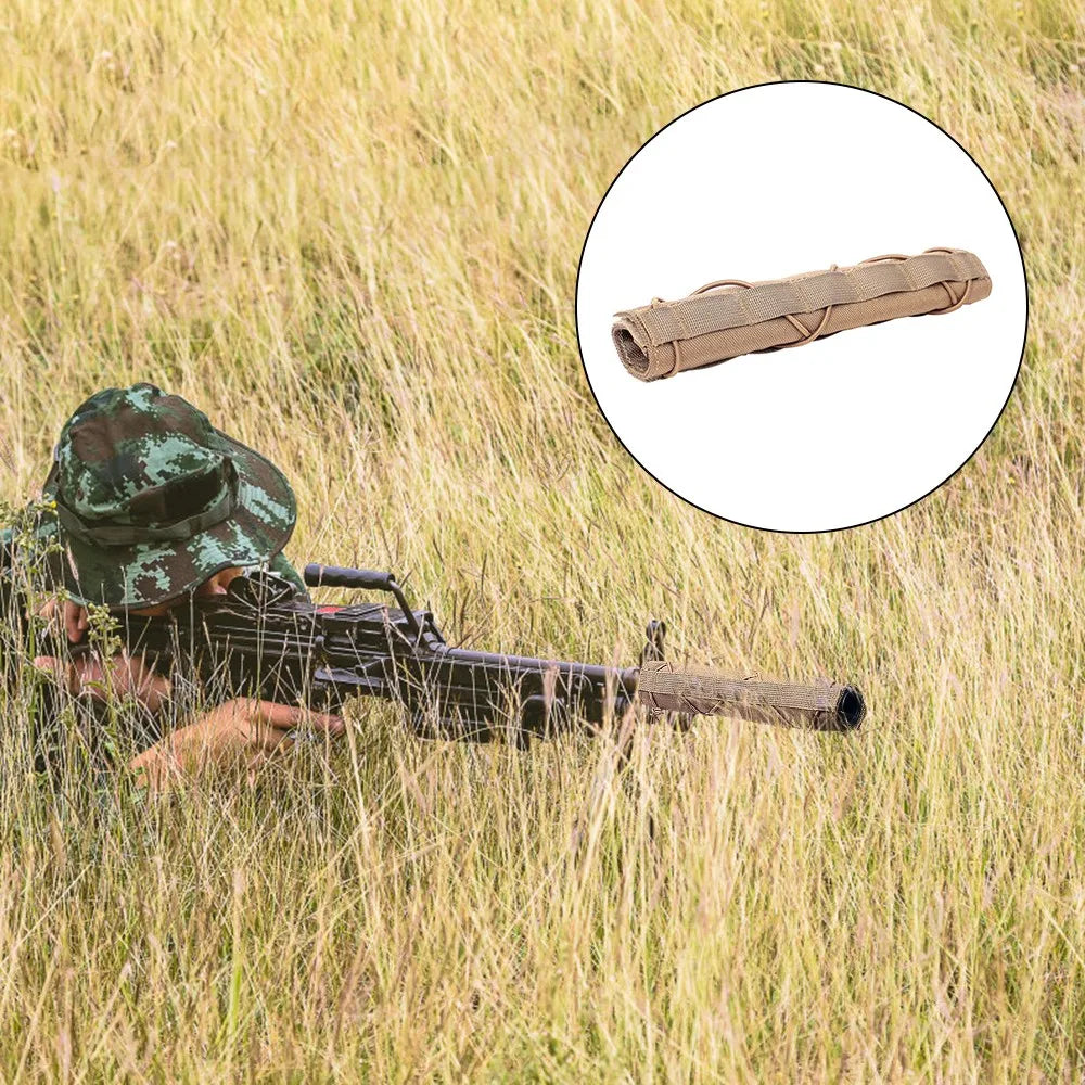 1000D Tactical Airsoft Suppressor Cover Sniper Airsoft Silencer Protector Cover Case Camouflage for Hunting Shooting
