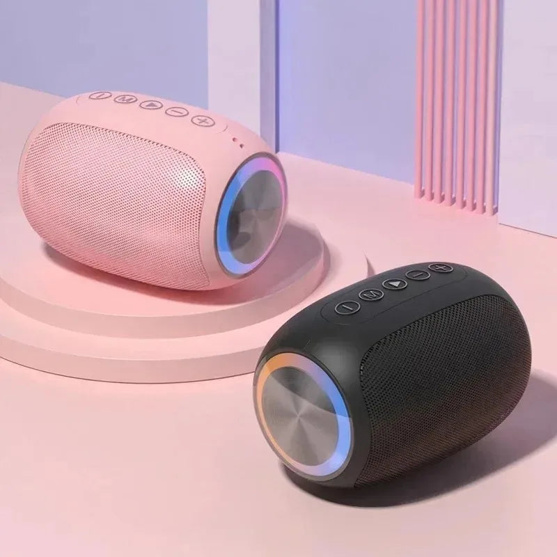 Speaker Bluetooth pink strong function portable Bluetooth speaker outdoor speaker waterproof 10W bass support TF card
