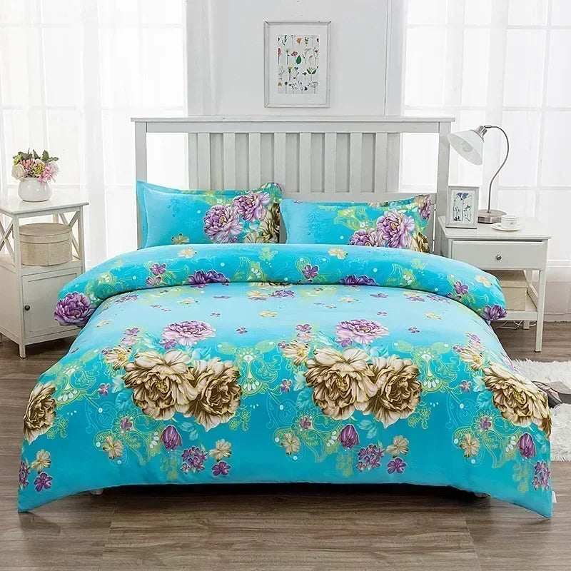 1pcs Geometric Pattern Bedding Fashion Printed Quilt Cover Multi Size Bed Sheets Soft Breathable Duvet Covers 이불커버