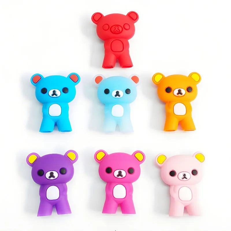 1pc Cute Bear Kids Chopsticks Toddler For Kids Learning Training Chopsticks Aids Sushi Chopsticks Learner Helper Kids Favors