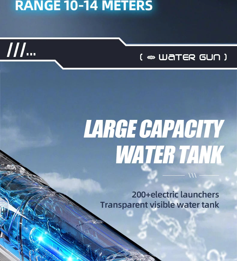 The Bestselling Children's Toy Electric Water Gun Can Spray Water Continuously Automatically Suck Up Water And Has a Long Range