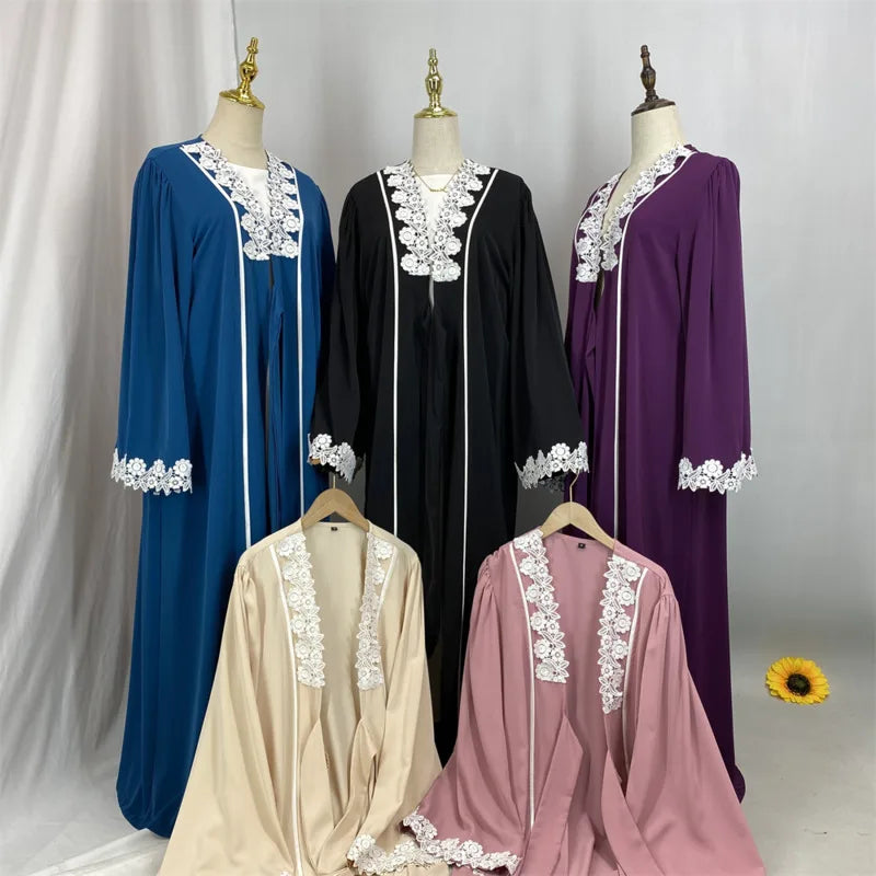 2025 Luxury Dubai Abaya Dress for Muslim Women Ramadan Eid Nida Arabia Holiday dress Jalabiya Clothing Islamic Modest Long Robe