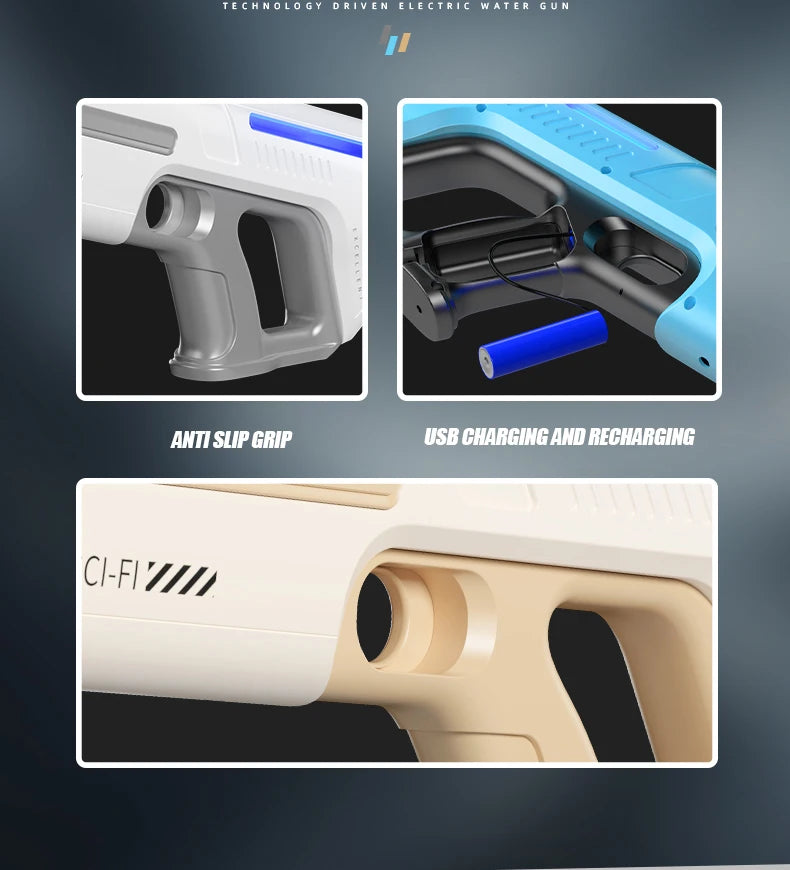 The Bestselling Children's Toy Electric Water Gun Can Spray Water Continuously Automatically Suck Up Water And Has a Long Range