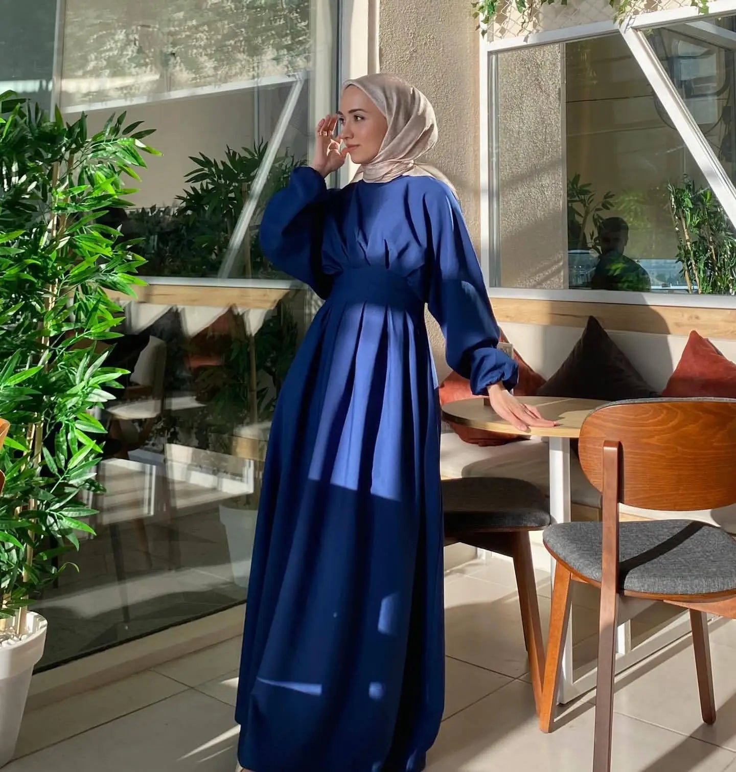 Ramadan Eid Abaya Dubai Turkey Islam Muslim Modest Dress Kaftan Prayer Clothes for Women Kebaya Robe Arabe Femme Musulmane Gown