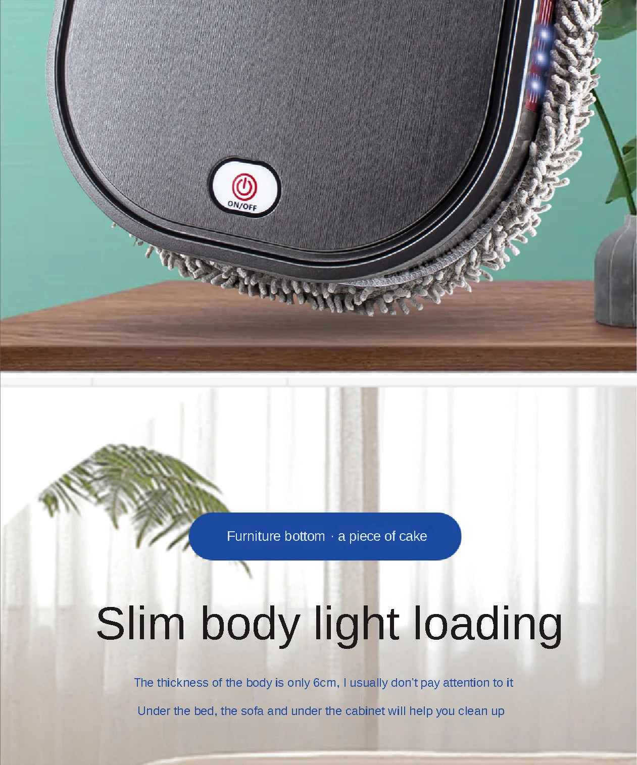 3 in1 Intelligent Robot Dry Wet Sweep Mop Robot Vacuum Cleaner Rechargeable Smart Mopping Robot Spray Cleaner Home Mopping Robot