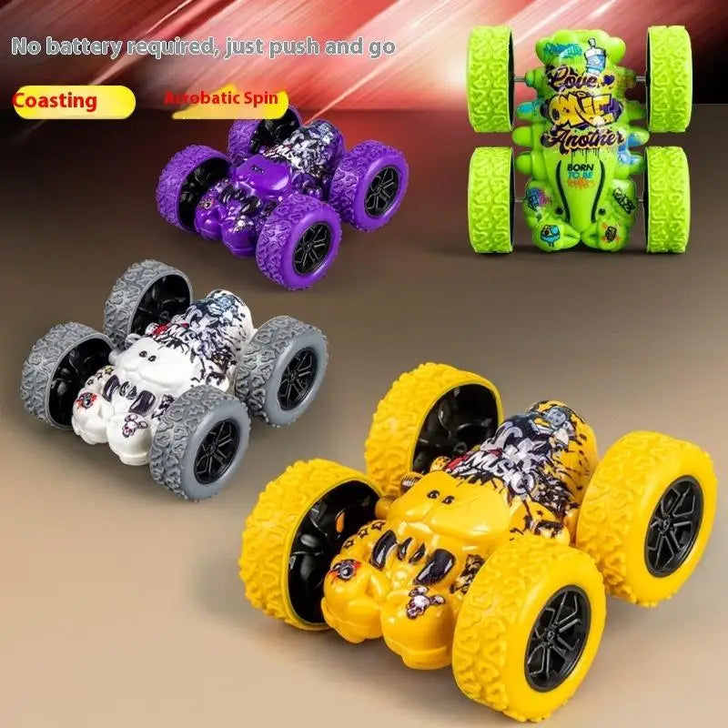 1 Piece Fun Double-sided Car Inertial Safety Anti-Collision Anti-fall Model Children's Toy Car Sliding Off-road Vehicle