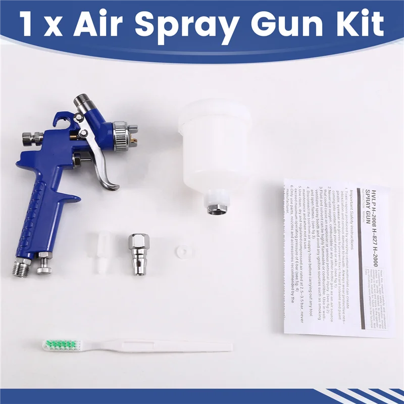 SOFT-Professional 0.8MM/Nozzle H-2000 Mini Air Paint Spray Gun Airbrush HVLP Spray Gun For Painting Car Aerograph Airbrush