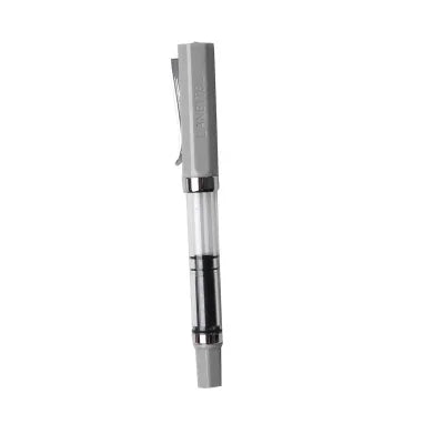 Student Practise Calligraphy Plastic Transparent Fountain Pen F Nib 0.5mm Hooded Nib 0.38mm Color Ink Pens School Supplies
