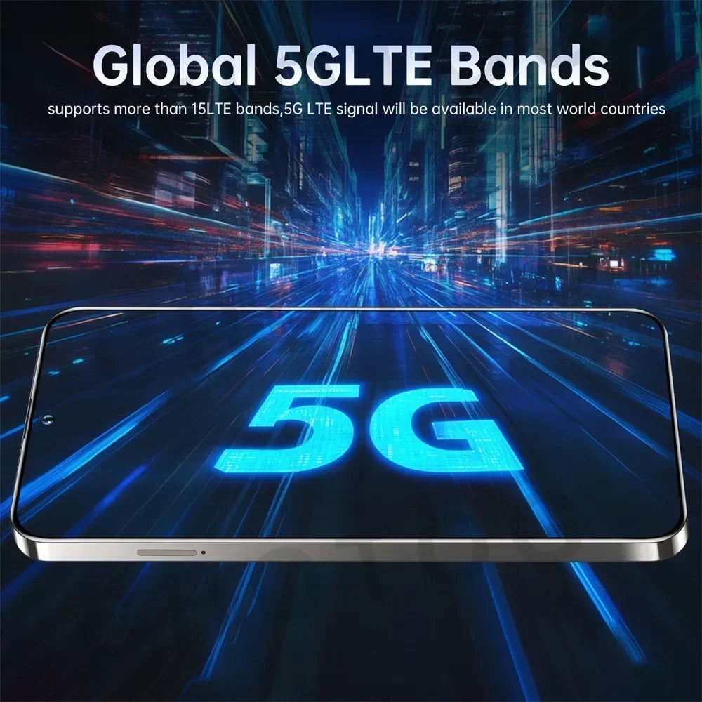 2025 Cellphones S+ 24 Ultra Original 5G Smartphone 7.3HD Dual SIM Cell Phone 7800mAh Android 14 Global Version Mobile Phones