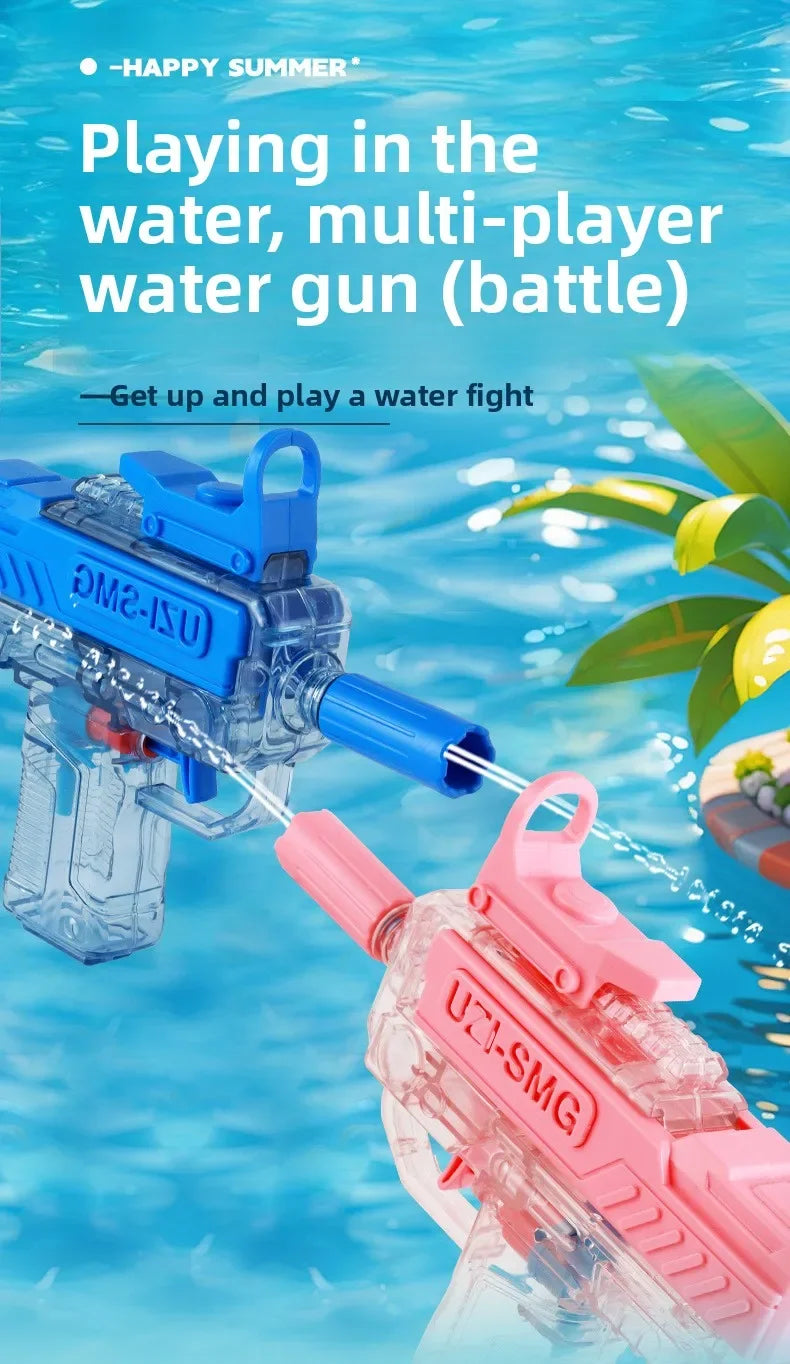Summer Water Gun Non Electric Pistol High-pressure Full Automatic Shooting Water Beach Toy Gun for Kid Adult Interesting Game