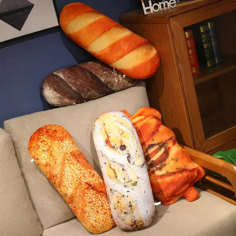 Simulation Bread Pillow Anime Plush Toy 50/70cm Cute Doll Stuffed Animal Soft Cushion Gift for Christmas Thanksgiving