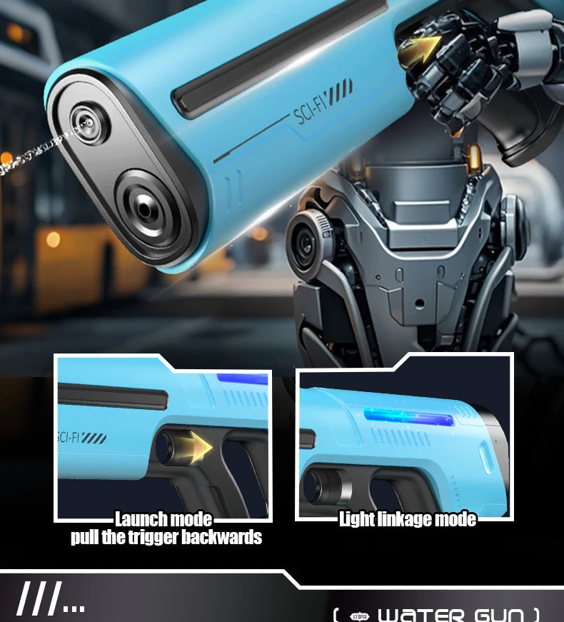The Bestselling Children's Toy Electric Water Gun Can Spray Water Continuously Automatically Suck Up Water And Has a Long Range