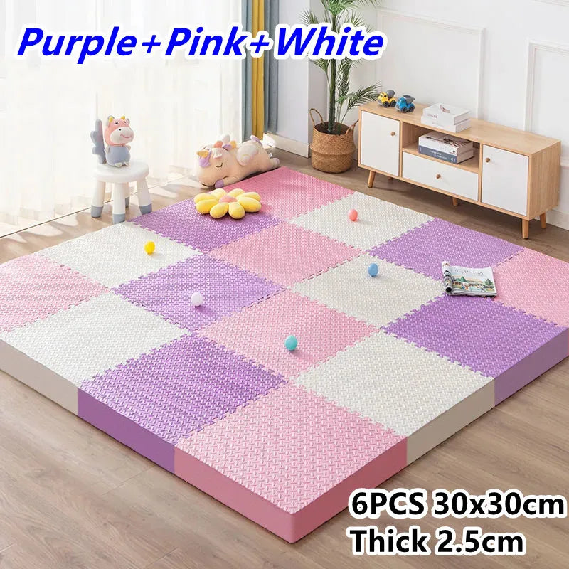 Tatame Gym for Babies Play Mat Activities Mat for Baby Mat 6PCS Game Mats Playroom Mat Play Mats Floor Noise Mat Puzzle Mat