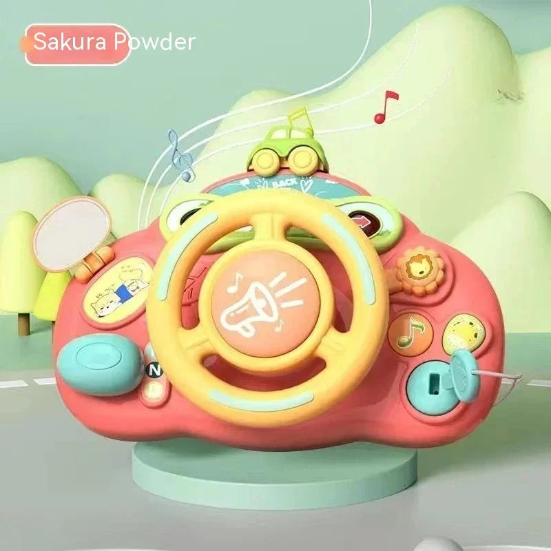 Steering Wheel Car Toys Rear Kids Simulates Driving  Seat  Baby Car  Comfort