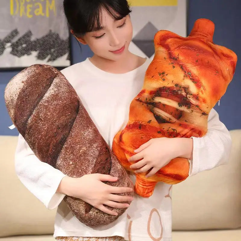 Simulation Bread Pillow Anime Plush Toy 50/70cm Cute Doll Stuffed Animal Soft Cushion Gift for Christmas Thanksgiving