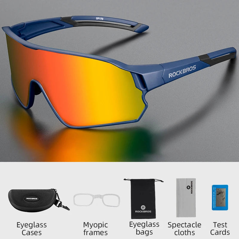 ROCKBROS Bike Glasses Polarized / Photochromic UV400 Sun Protection Sports Eyewear Bicycle Sunglasses MTB Road Cycling Glasses