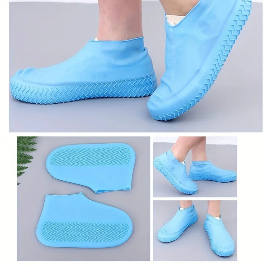 Waterproof Silicone Shoe Covers Reusable Non-Slip Wear-Resistant Rain Shoe Covers Protector Anti-Slip Boot For Outdoor Rainy Day