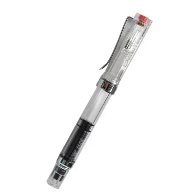 Student Practise Calligraphy Plastic Transparent Fountain Pen F Nib 0.5mm Hooded Nib 0.38mm Color Ink Pens School Supplies