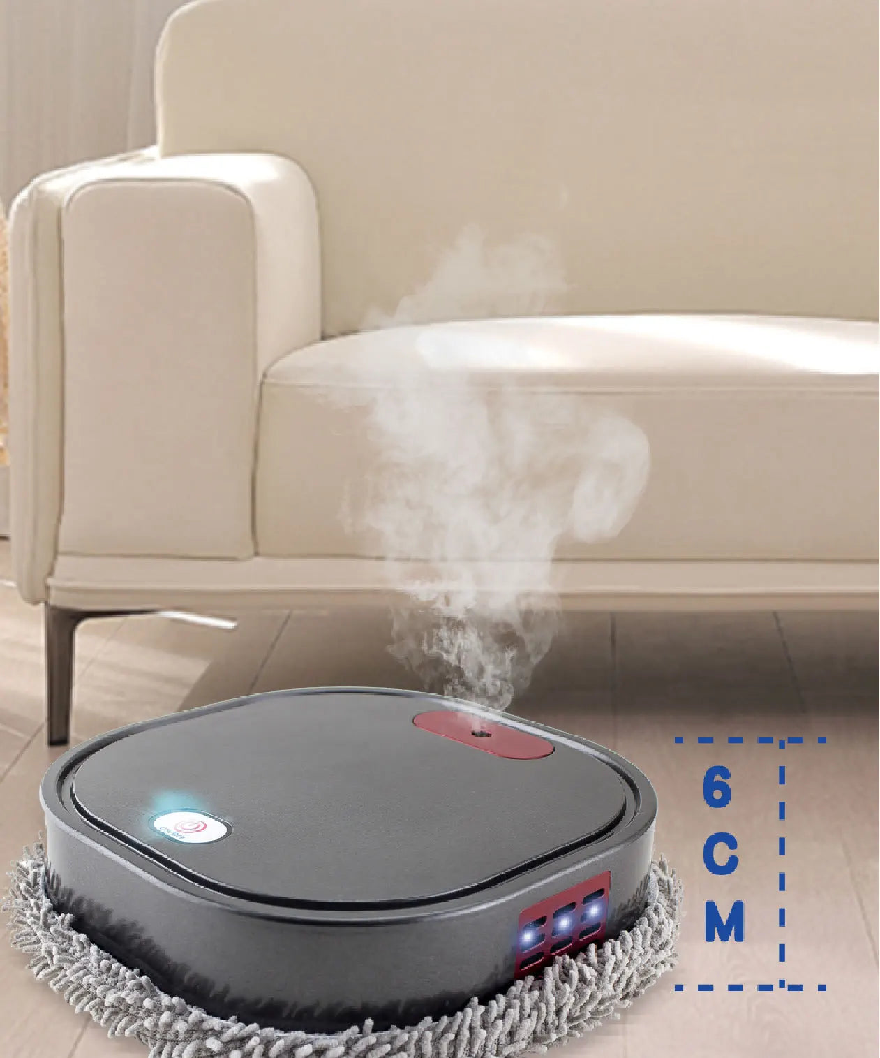 3 in1 Intelligent Robot Dry Wet Sweep Mop Robot Vacuum Cleaner Rechargeable Smart Mopping Robot Spray Cleaner Home Mopping Robot