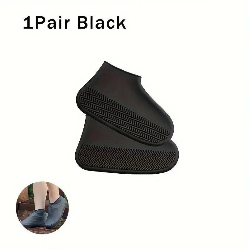 Waterproof Silicone Shoe Covers Reusable Non-Slip Wear-Resistant Rain Shoe Covers Protector Anti-Slip Boot For Outdoor Rainy Day
