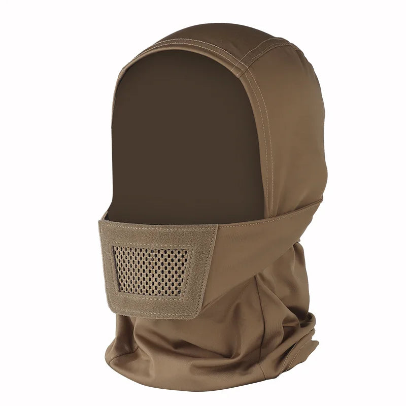 Tactical Knight Mask Outdoor Breathable Elastic Soft Mask Shooting Airsoft Free Ears Face Protective Airsoft Combat Headgear