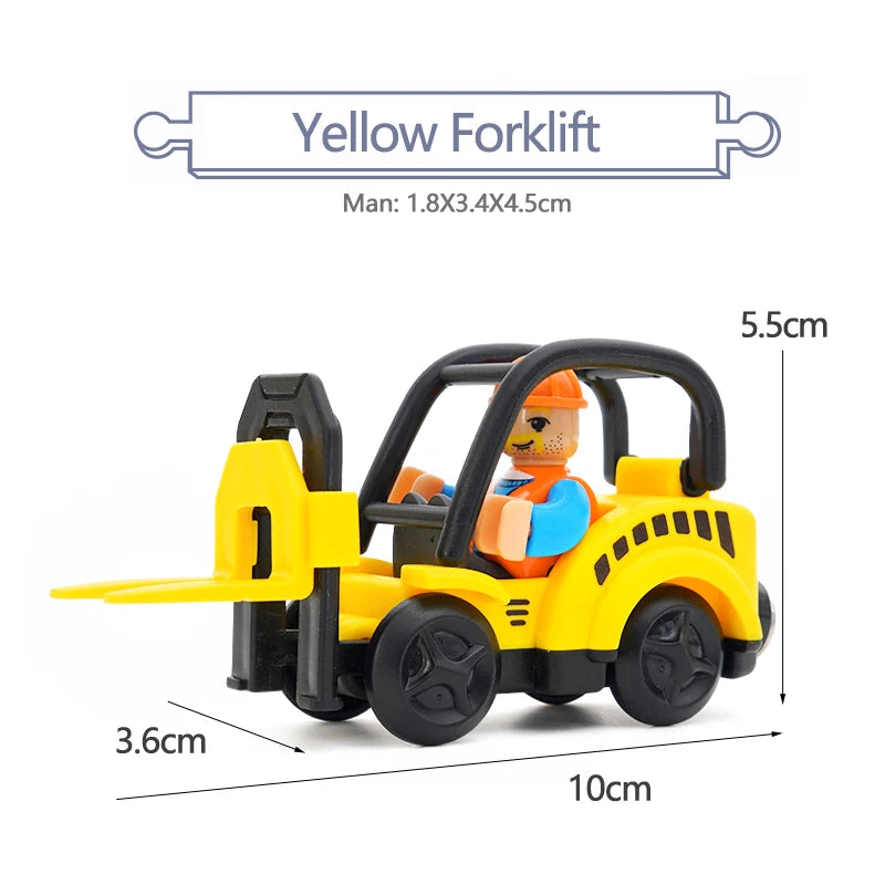 Variety Of Optional Track Magnetic Cars Multi-Purpose Vehicles Compatible Brand Wooden Scene Track Car Toys Children's Gifts W09