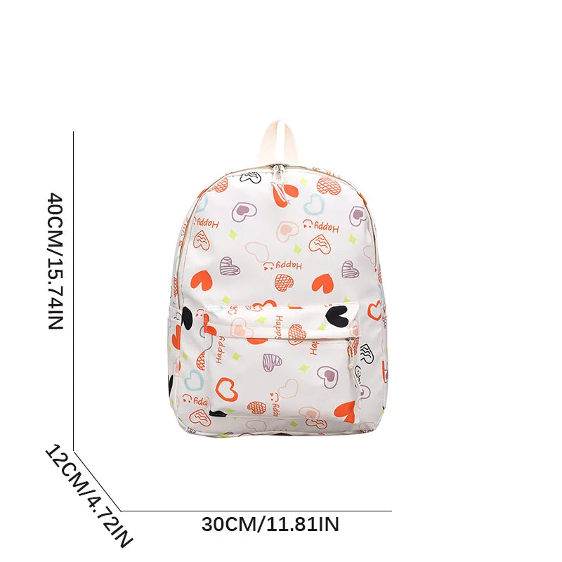 Waterproof Nylon Book Bag Teenage Large Capacity College Backpack Fashion Students School Bag Cute Travel Backbag College Bag