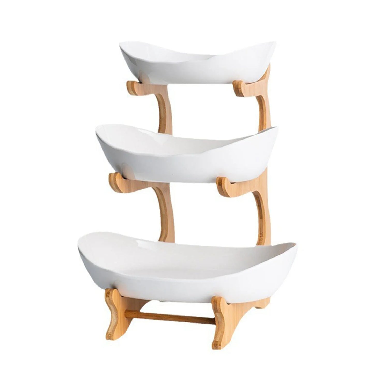 3 Layer Fruit Plate Home Living Room Plastic Snack Dish Creative Modern Dried Fruit Basket Candy Dish Cake Stand Salad Bowl