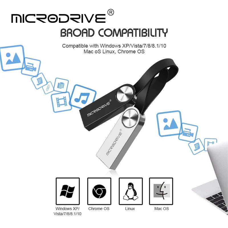 Waterproof Pen Drive 128GB USB Flash Drive 64GB 32GB 16GB 8GB 4GB Memory Stick флешка U Disk Memoria Cel USB For Nootbook