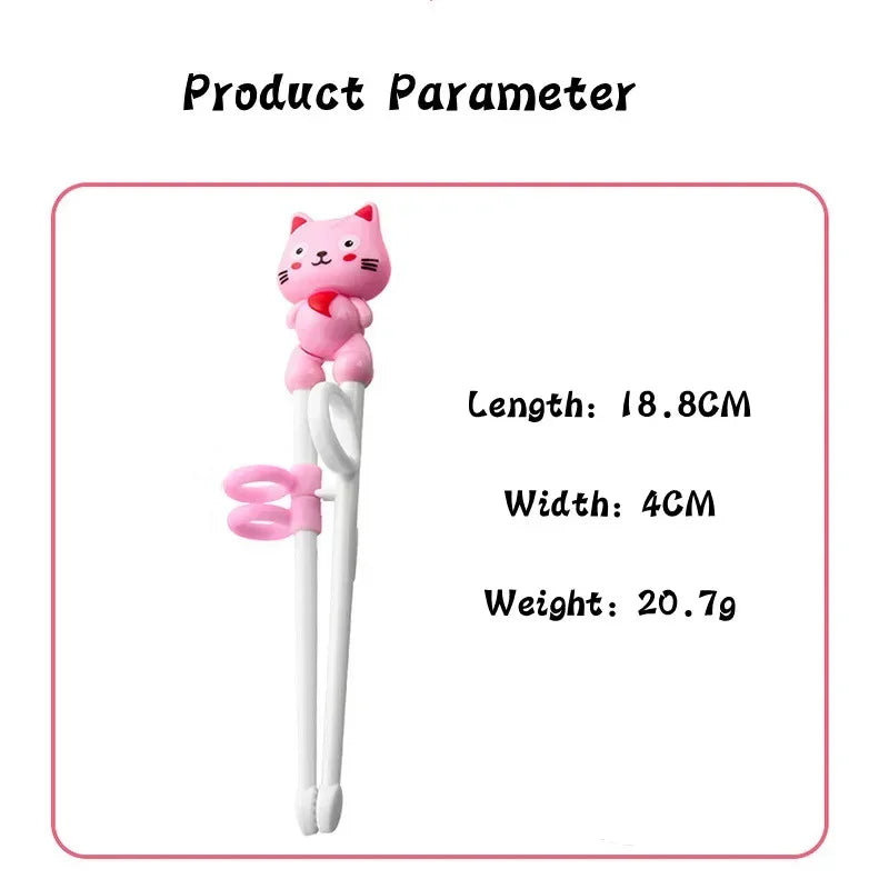 1pcs Cute Cat Kids Chopsticks Toddler for Kids Learning Training Chopsticks Aids Sushi Chopsticks Learner Helper Kids Favors