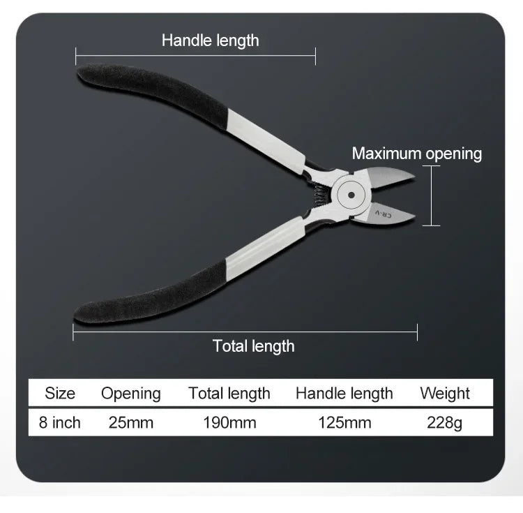 Professional cutting pliers Electronic pliers Diagonal pliers Side cutters Cable burr pliers DIY jewelry pliers Repair hand tool