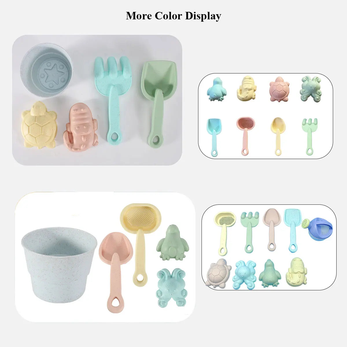 11/5/1 PCS Beach Sand Play Water Set Folding Bucket Summer Toys for Children Kids Outdoor Game Sandbox Accessories Color Random