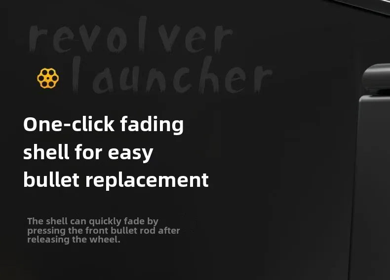 Soft Bullet Toy Gun Set with Ejecting Revolver for Kids, One-Key Detachable Pistol, Continuous Shooting