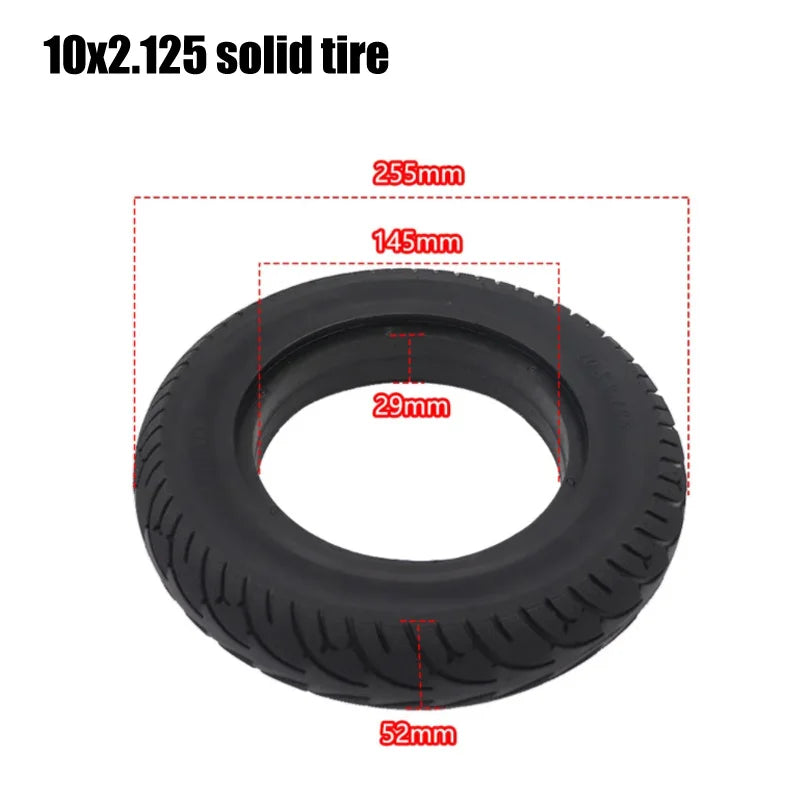 10x2.50 Tubeless Wheel Tyres Solid Tyre Inflation 10x2.125 for 10 inch Electric Scooter Accessory 10x3.00 Tires