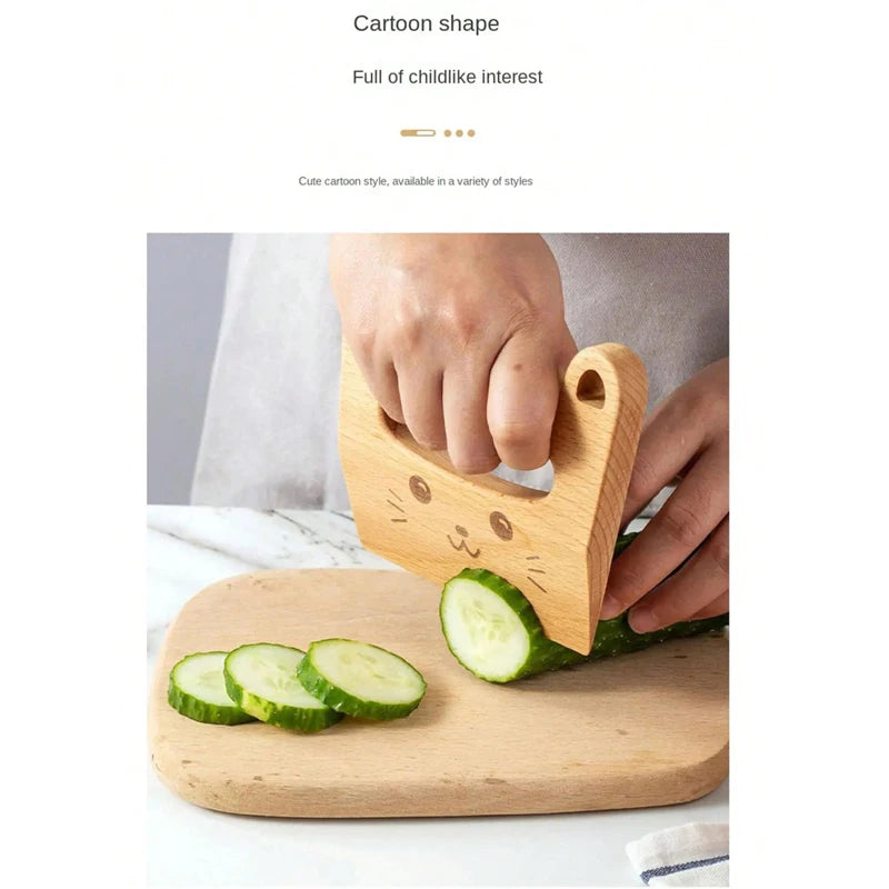 Wooden Kids Knife Cooking Toys Simulation Knives Cutting Fruit Vegetable Children Kitchen Pretend Play Toy Montessori Education