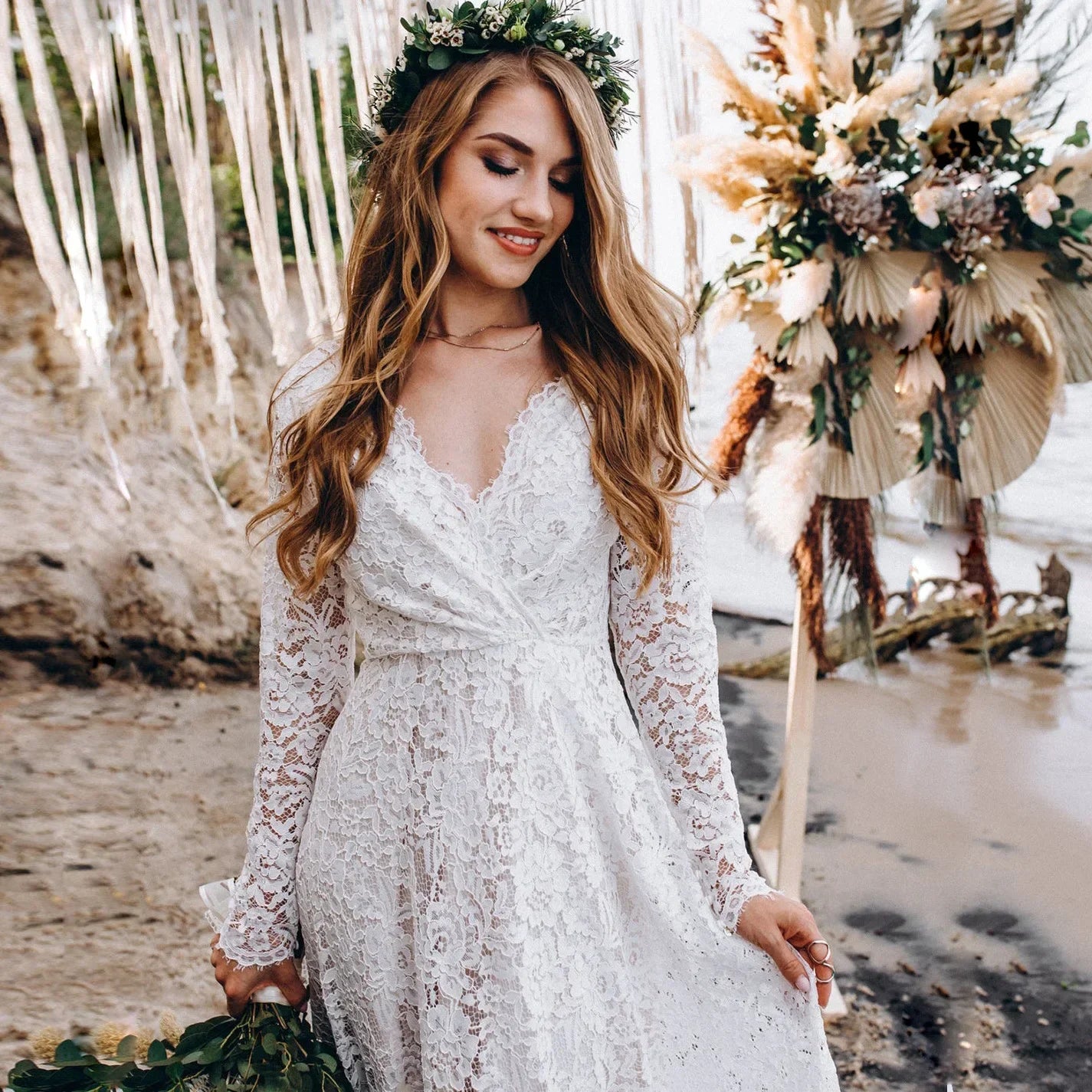 Pregnant Woman Evening Dress for Baby Shower Outfit Maternity Shooting Dresses Photography Elegant Ladies White Lace Maxi Robe