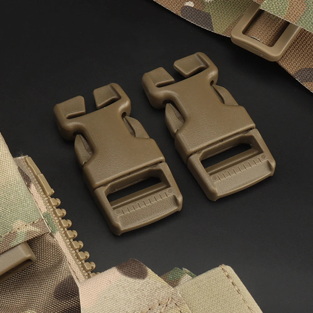 2/4pcs SRB Mount Webbing Buckle Clip Tactical Quick Attach Backpack Buckle Modular Attachment Detachable for Hunting Belt Bag