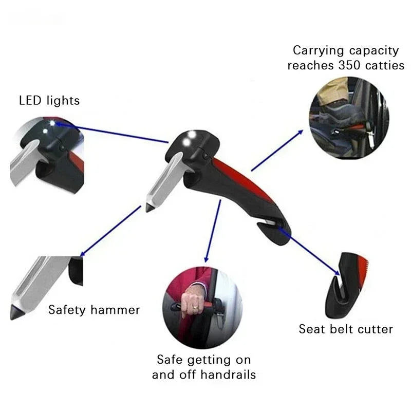 Vehicle Support Handles for Cars Elderly Assist Support Handle Safety Door Aid Multi-function Non-slip Support Bar Car Accessory