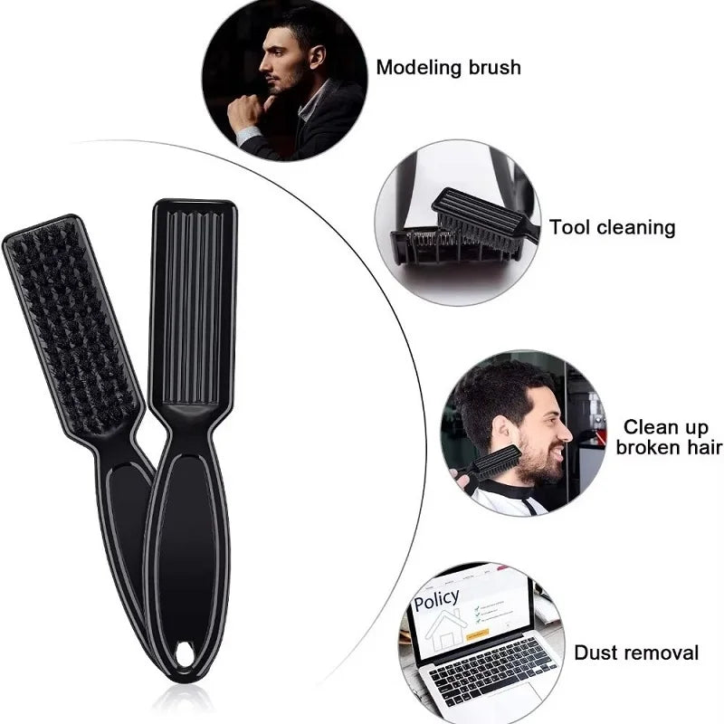 3PCS Professional Barber Neck Duster Set Haircut Beard Shaving Brush Spray Bottle Hairdresser Cleaning Brush Salon Styling Tools