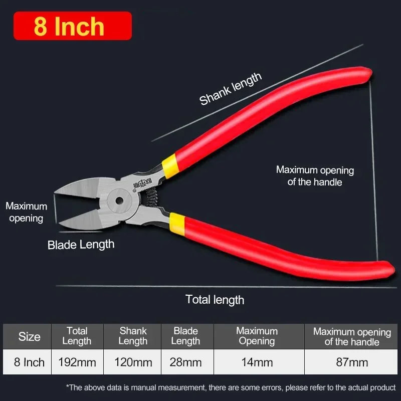Professional cutting pliers Electronic pliers Diagonal pliers Side cutters Cable burr pliers DIY jewelry pliers Repair hand tool
