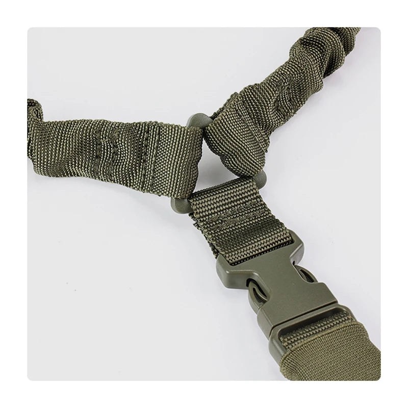 Tactical Sling Shooting With Shoulder Pad Adjustable one Point Bungee Airsoft Rifle Strapping Belt Hunting Hiking Accessories