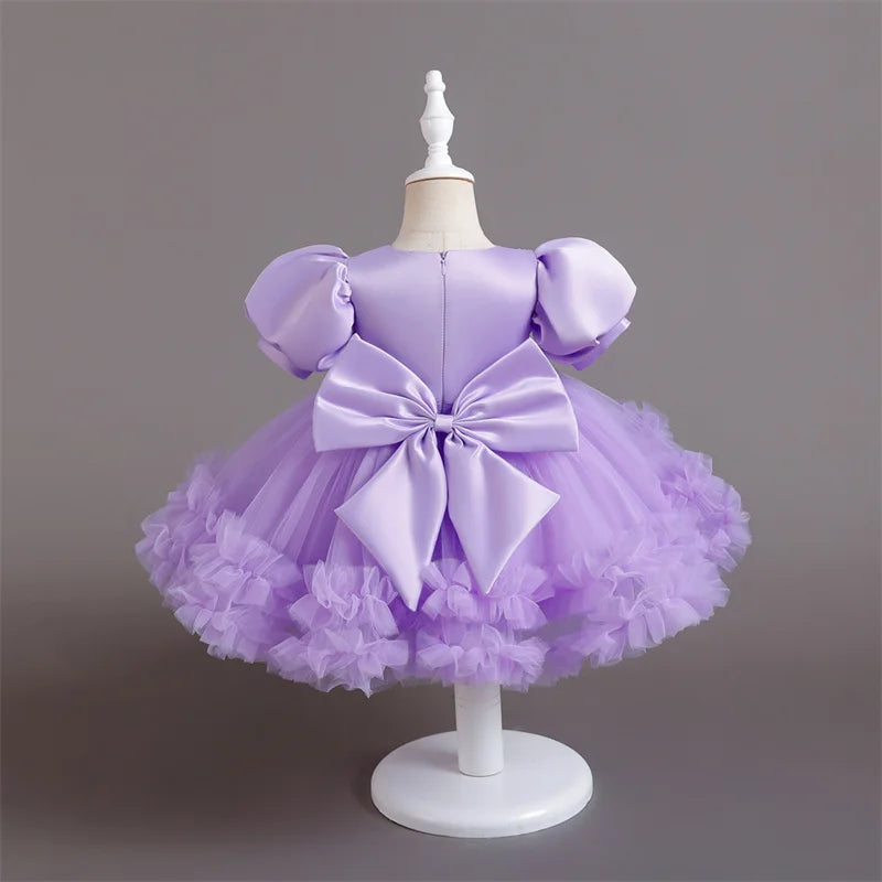 Toddler Baby Baptism Dresses First Birthday Dress For 0-5 Years Baby Girl Clothing Princess Party Dress Christening Gown
