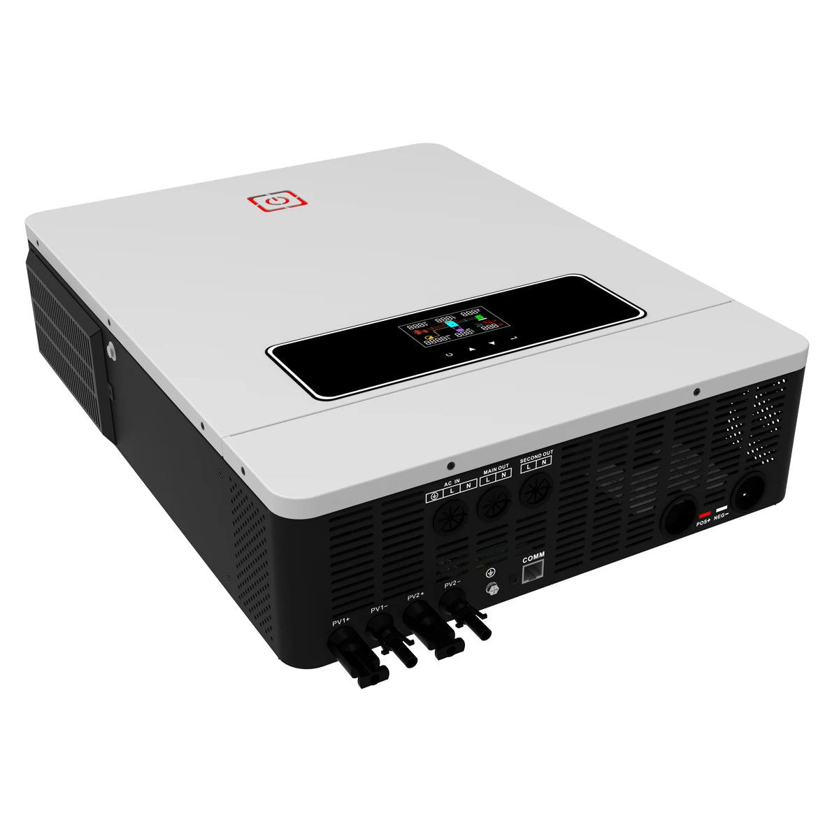 Y&H 10KW Hybrid Solar Inverter 48V 230V 10.2KW On/Off Grid Pure Sine Wave Inverter 2xMPPT 160A Solar Battery Charger BMS WiFi