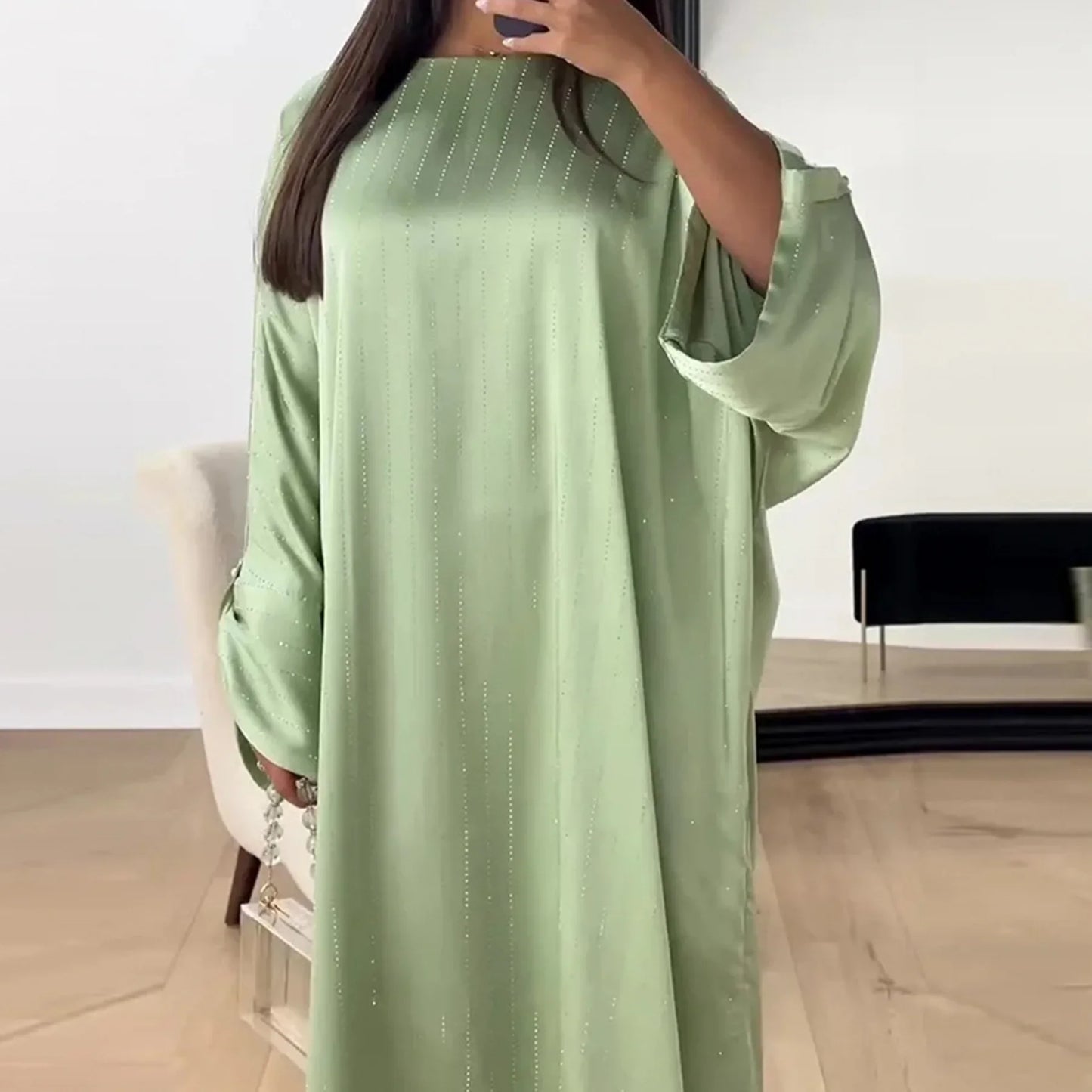 2025 Luxury Dubai Abaya Dress for Muslim Women Ramadan Eid Saudi Arabia Party Jalabiya Clothing Islamic Turkey Modest Long Robe