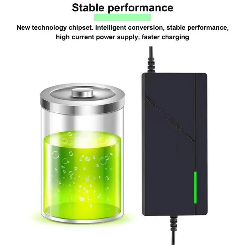 36V 48V 60V 72V Charger 2A 3A 5A Lithium Battery Pack 42 54.6 67.2 84V 10 13 16 20S DC EU Smart Intelligent Fast Charging Charge