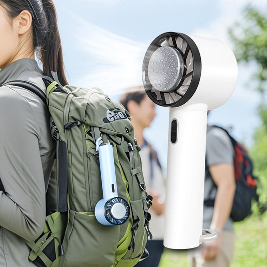 Portable Hand Fan Cooling refrigeration Hanging backpack small fan outdoor 2000mAh usb Rechargeable Handheld Fan