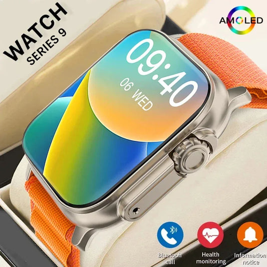 2025 Newest IWO Ultra 9 Gen 2 Smart Watch Men 49mm 2.2 inch HD Screen GPS NFC Waterproof Smartwatch Sports Fitness Watch PK HW8