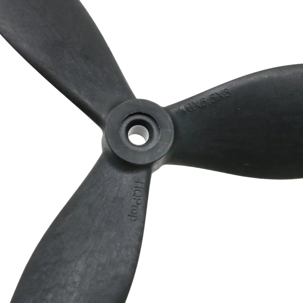 2pair HQProp 10X5X3 9X5X3 10X4.5X3 1050 1045 9050 10inch 9inch 3 blades Black Carbon Reinforced Nylon Propeller for Rc FPV Drone