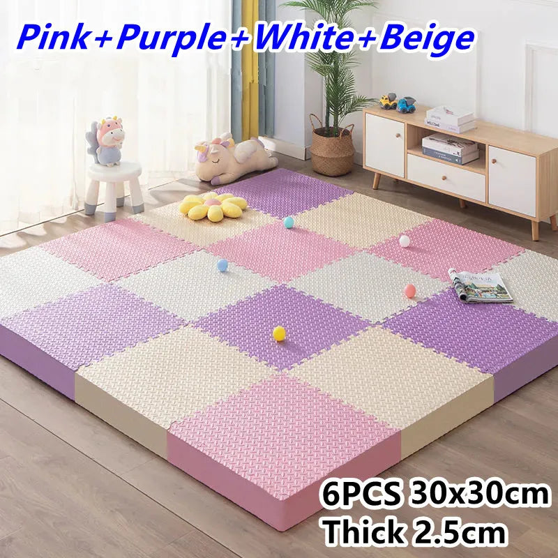 Tatame Gym for Babies Play Mat Activities Mat for Baby Mat 6PCS Game Mats Playroom Mat Play Mats Floor Noise Mat Puzzle Mat