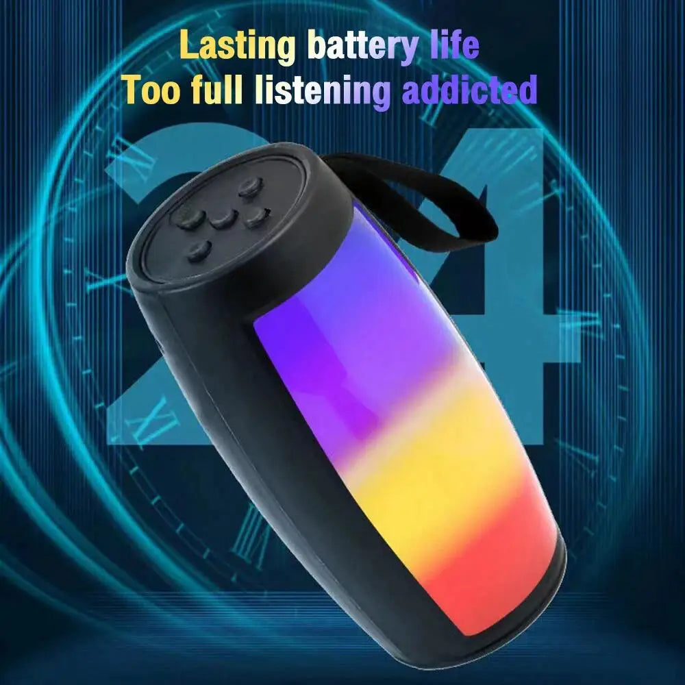 S12 Wireless Bluetooth Speakers Powerful Portable Sound Box Subwoofer Car Audio Bass MP3 Player Sound System LED Lights